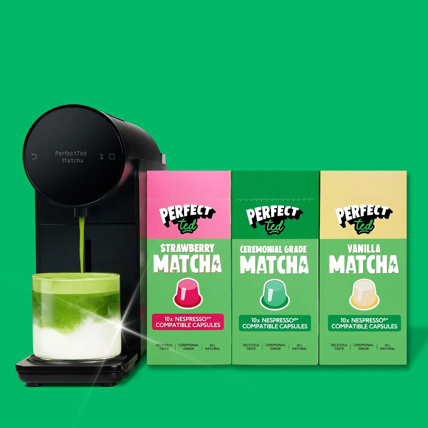 Perfect Ted Original matcha kapslar original 10-pack
