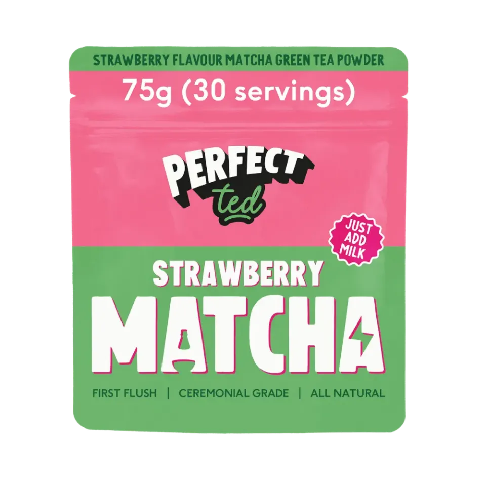 Perfect Ted Strawberry matchapulver 75 g jordgubb