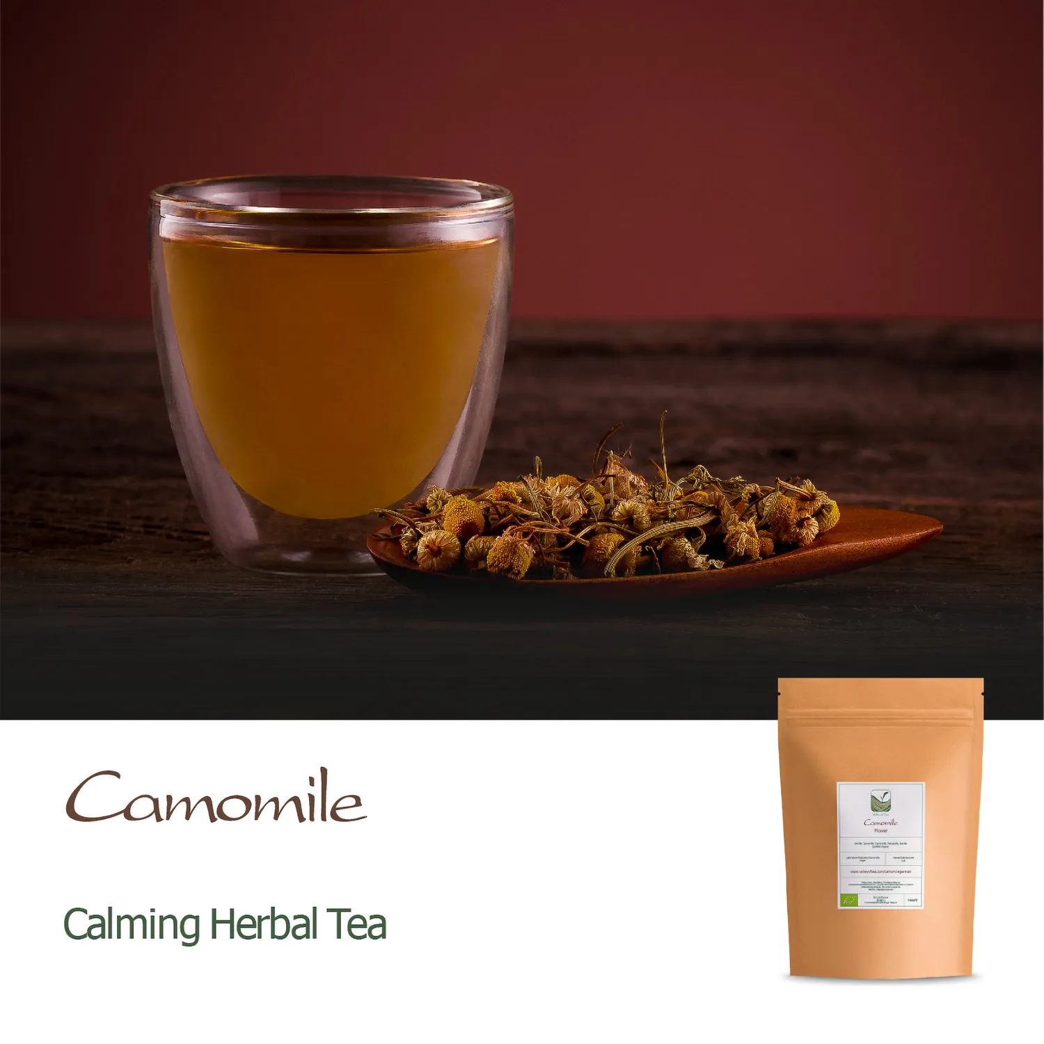 Valley of Tea Kamomill örtte 100g ekologisk