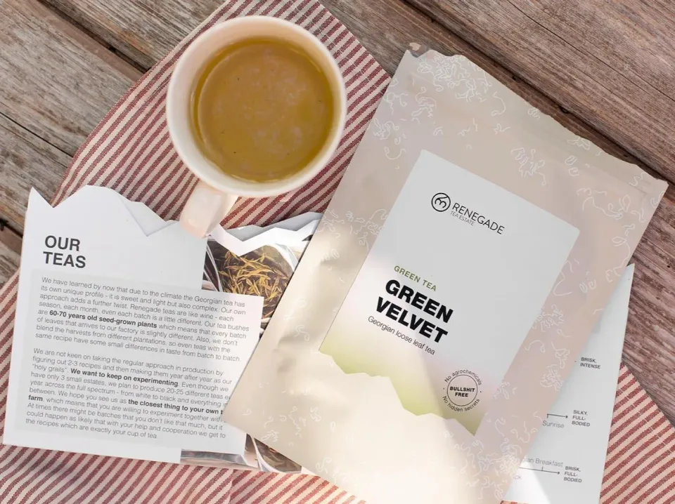 Renegade Tea Estate Green Velvet grönt te 150g mild