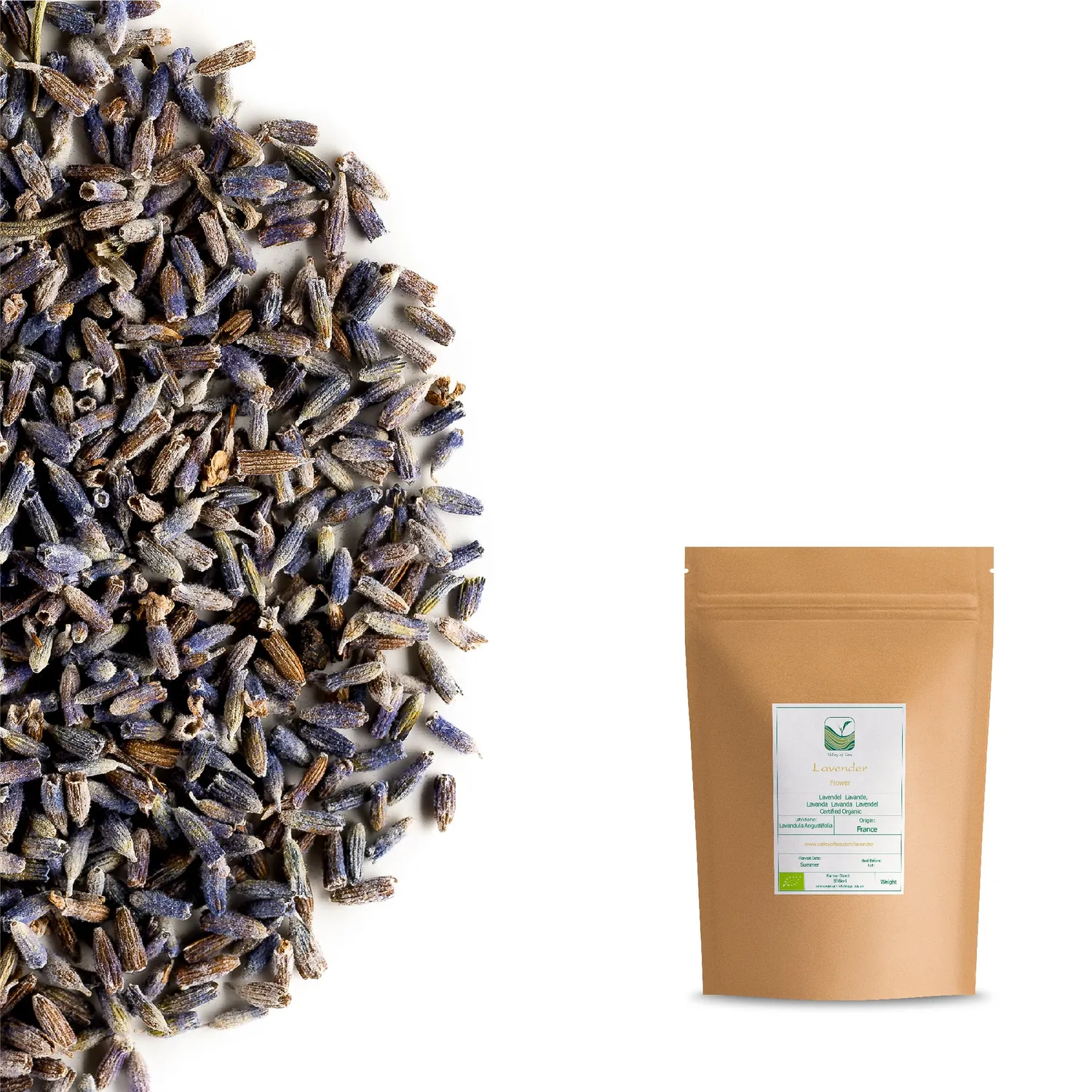 Valley of Tea Lavendel örtte lösvikt 100g blomdoft