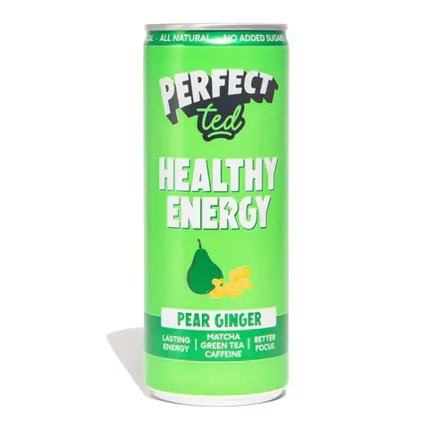 Perfect Ted Pear Ginger kolsyrad matcha