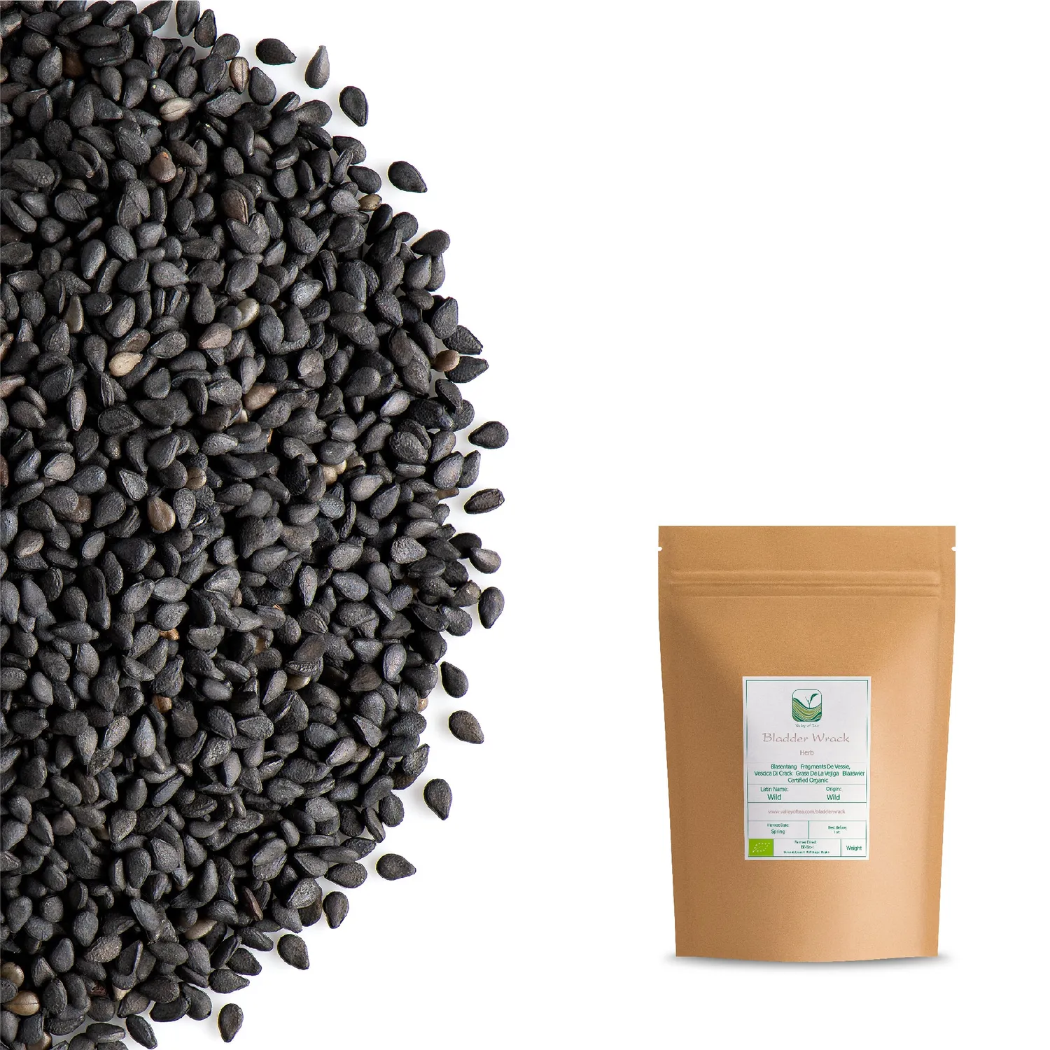 Valley of Tea Sesamfrön svarta 500g ekologiska