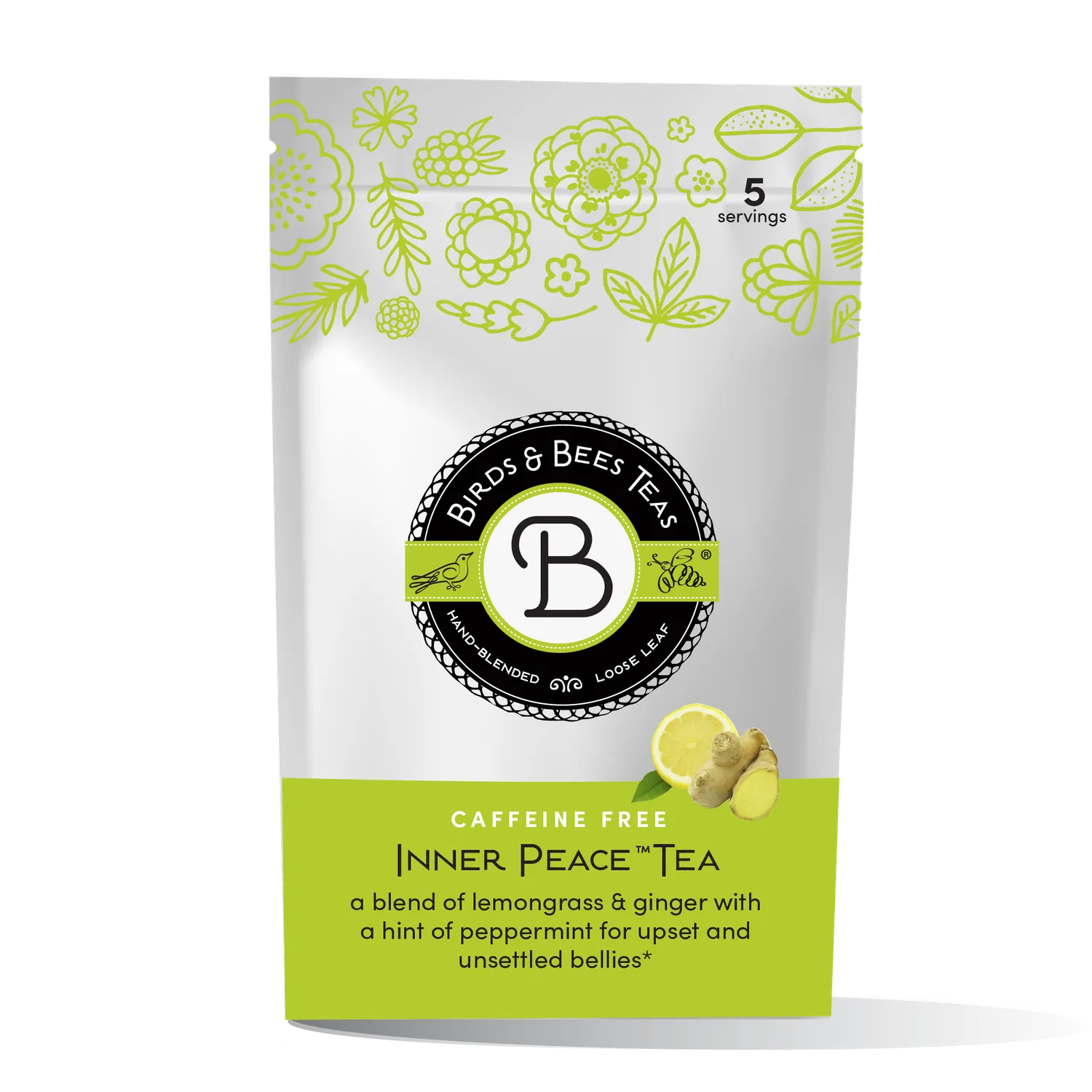 Birds & Bees Inner Peace örtte burk 2,25oz ingefära