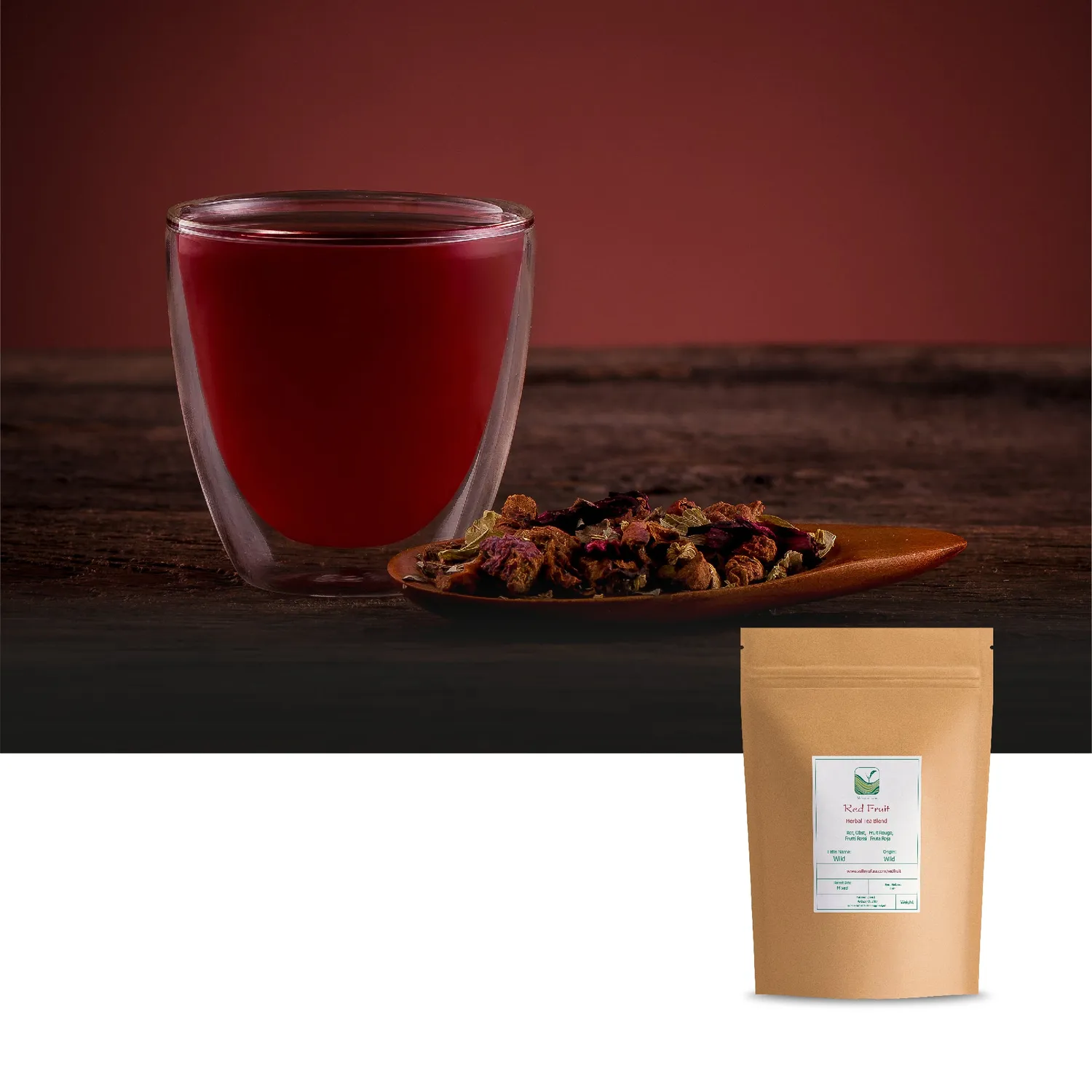 Valley of Tea Red Fruit rooiboste 200g koffeinfri