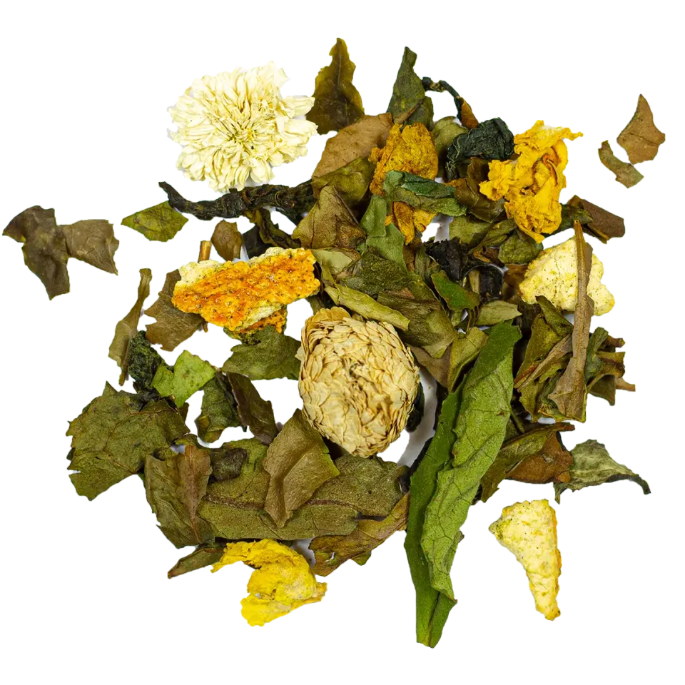 Bönor & Blad Spirulina vitt te 100 g guanabana