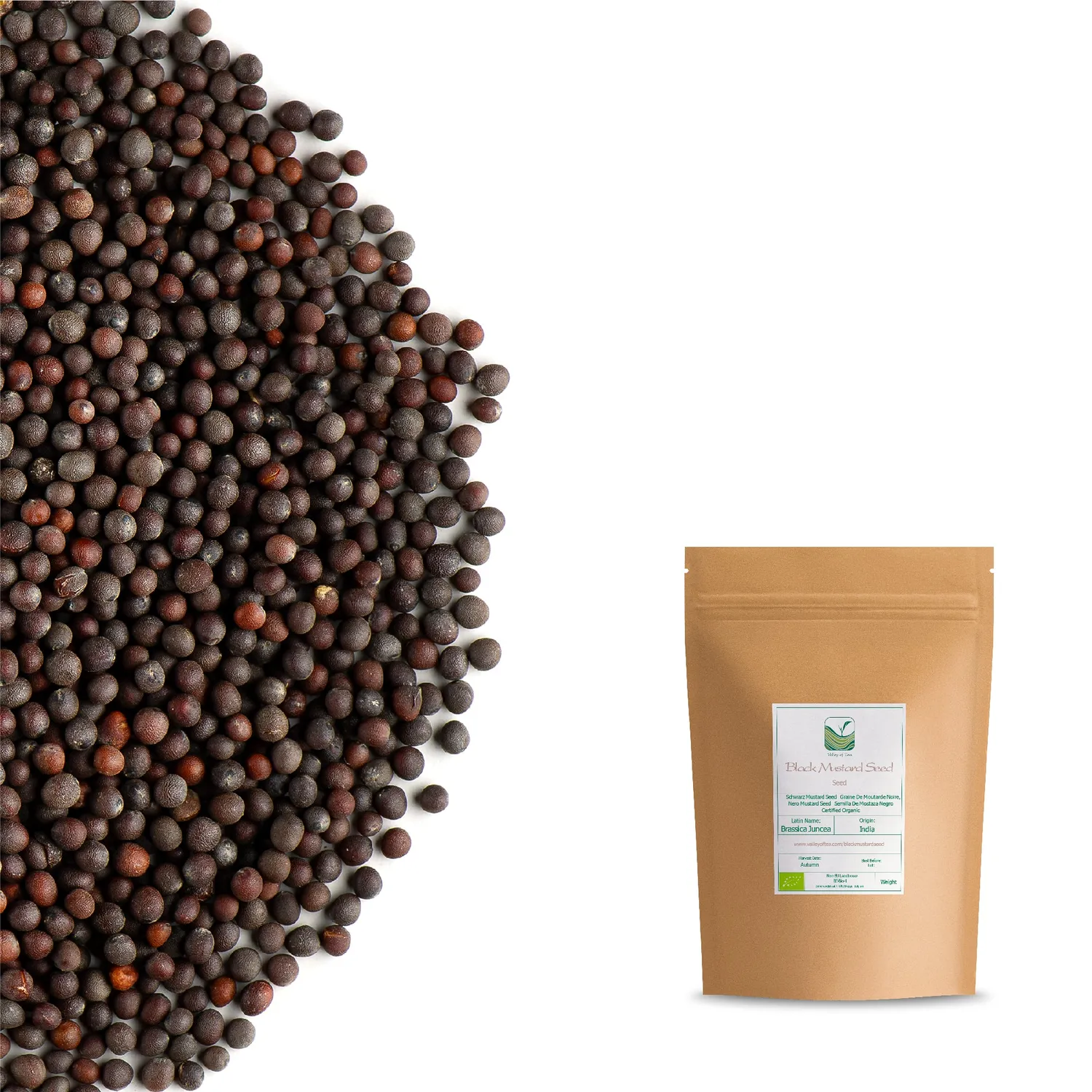Valley of Tea Svartsenapsfrö krydda 200g ekologisk