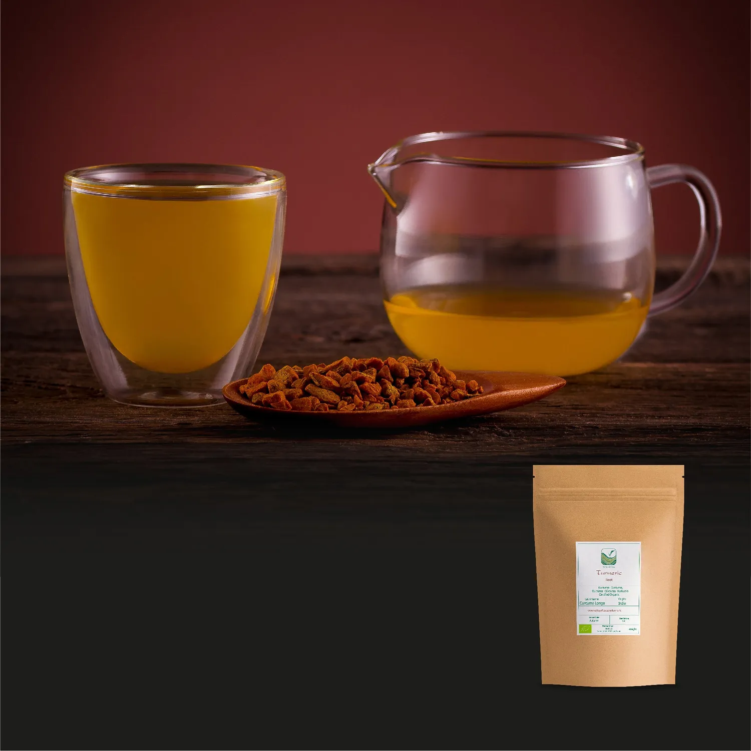 Valley of Tea Gurkmeja örtte 200g hel rot