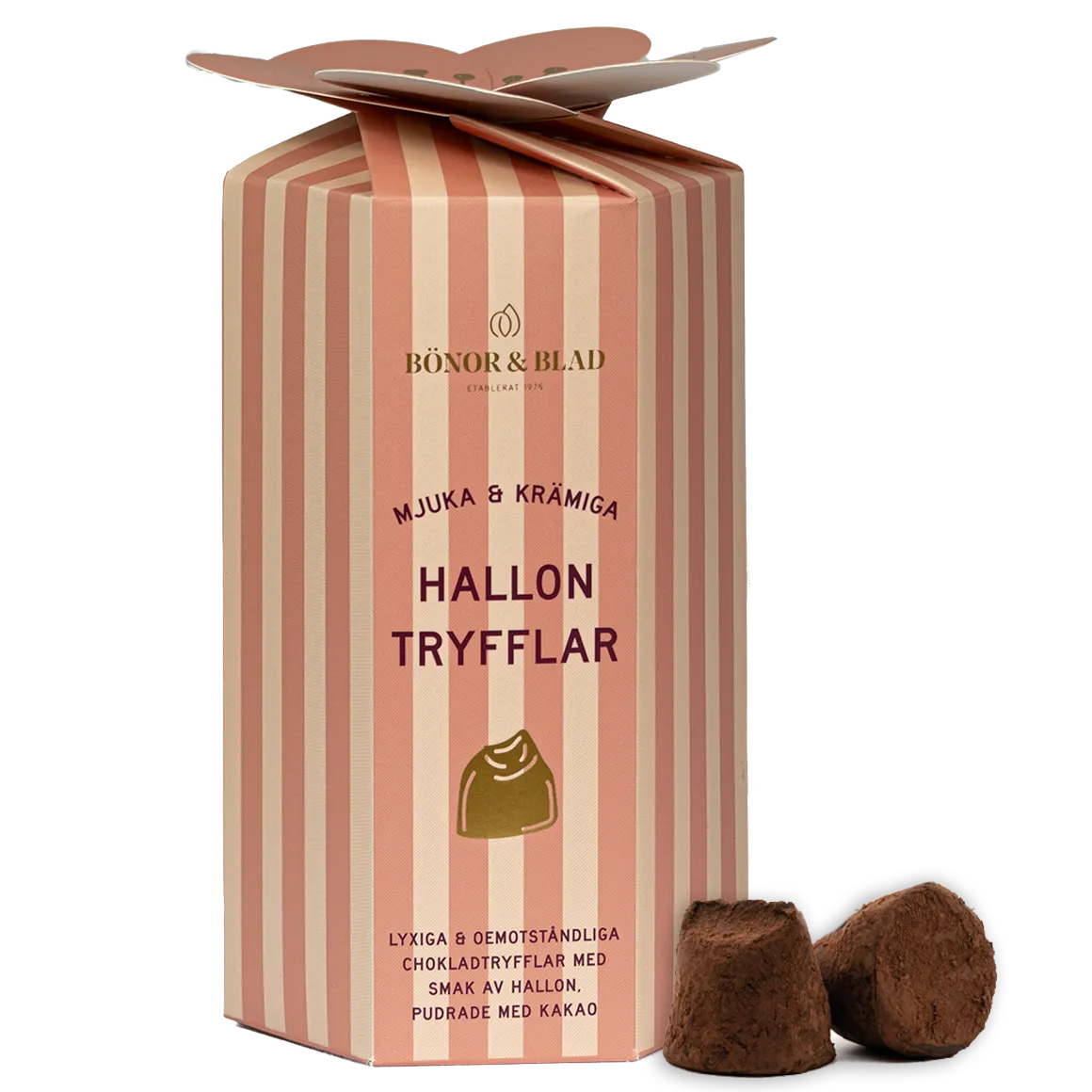 Bönor & Blad Tryfflar choklad hallon ask