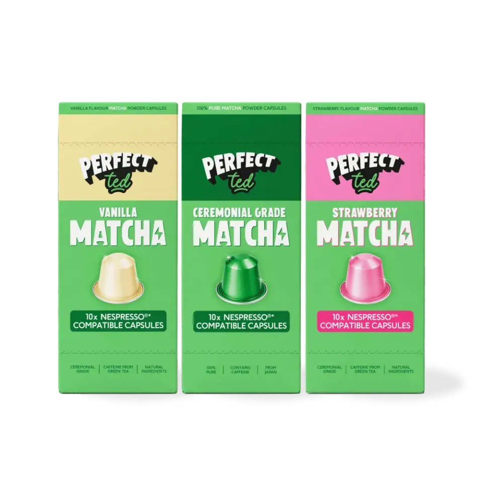 Perfect Ted Matcha Nespresso kapslar 30-pack mix vanilj