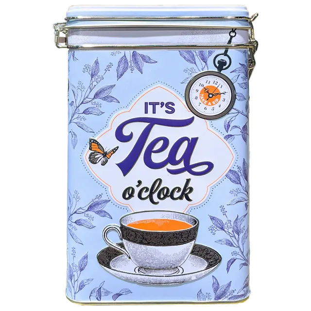 Bönor & Blad Classic Tea teburk stor plåt retro