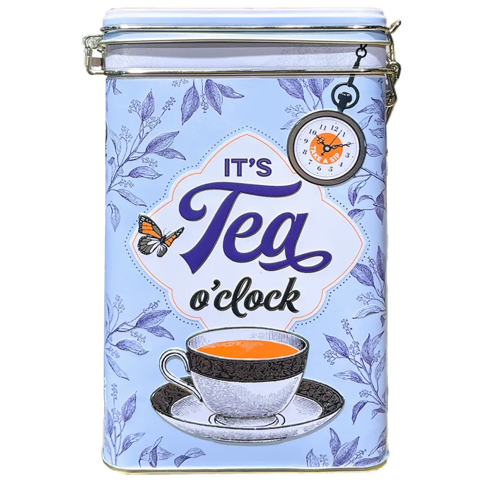 Bönor & Blad Classic Tea teburk stor plåt retro