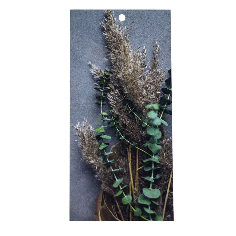 Bönor & Blad Torkad bukett hangtag eukalyptus 10 cm