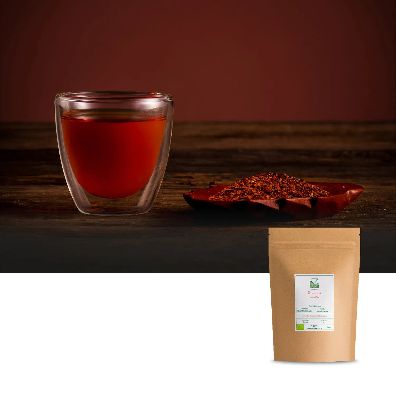 Valley of Tea Rooibos Blad te 100g koffeinfritt