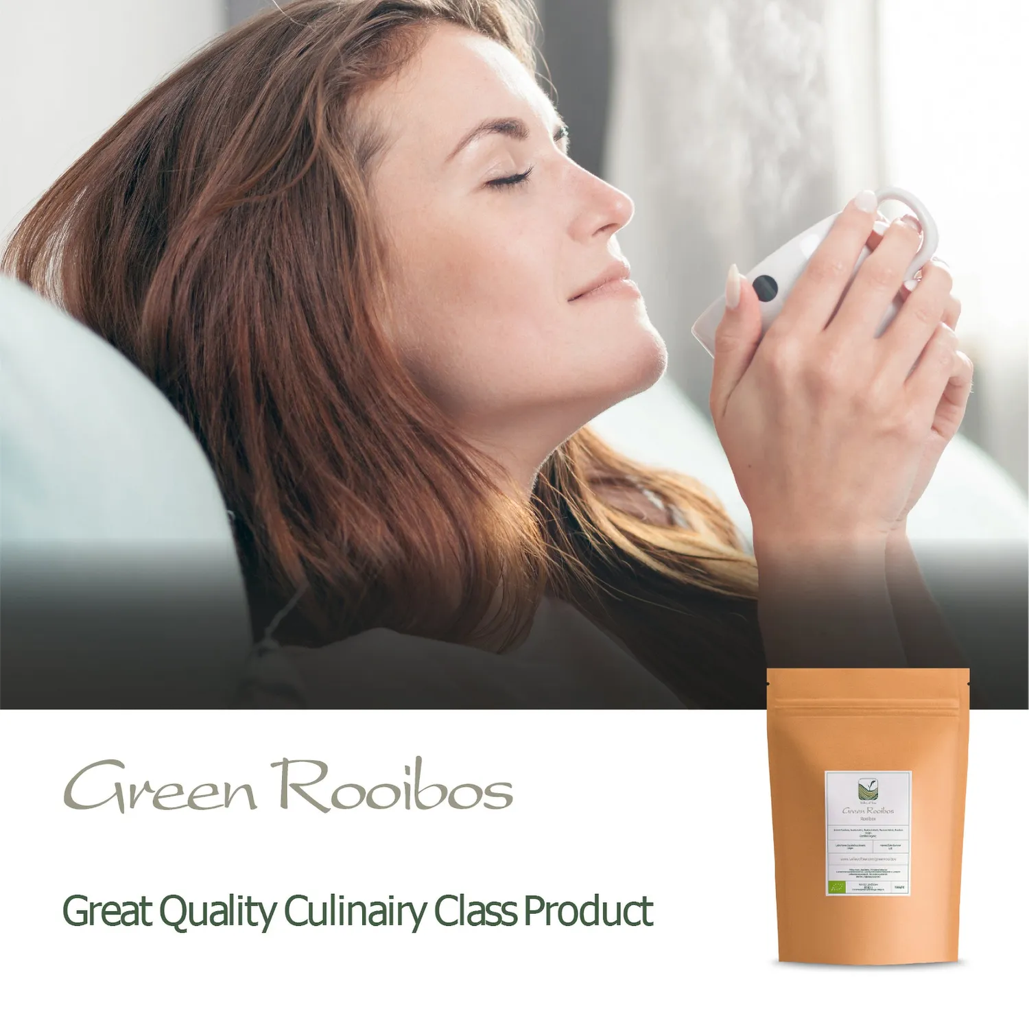 Valley of Tea Grönt Rooibos te 100g koffeinfritt