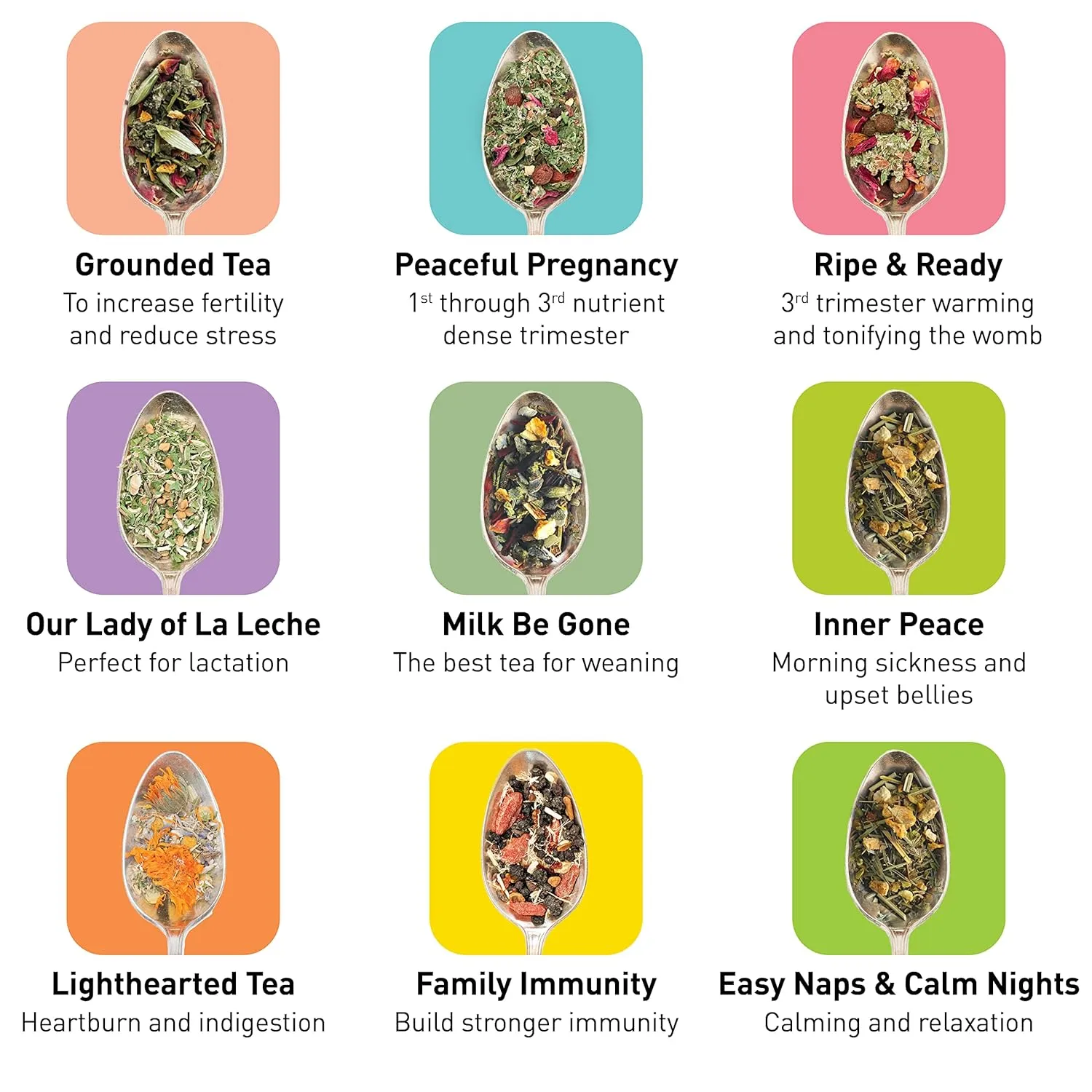 Birds & Bees Tea Grounded Inner Peace teprov gravid 2-pack