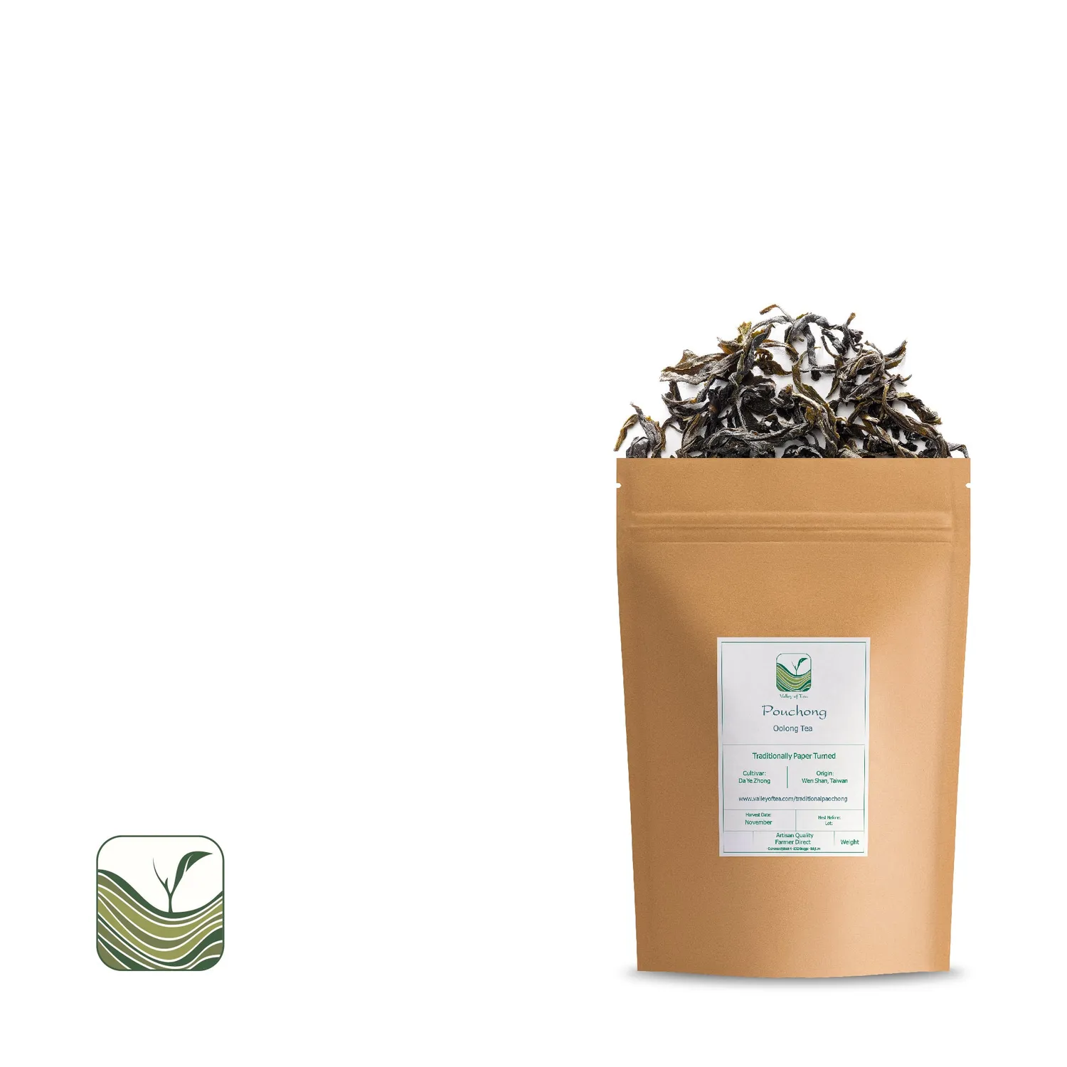 Valley of Tea Paochong oolongte 100g mild pouchong