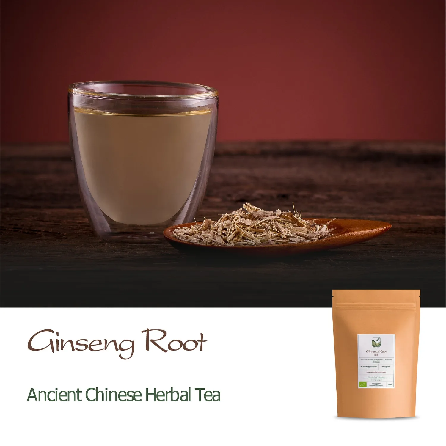 Valley of Tea Ginsengrot örtte 100g sötlakrits